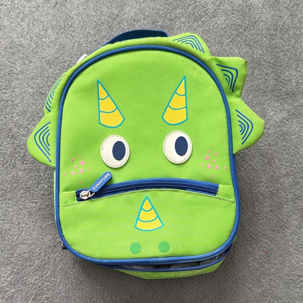 Sunny Life Green Dinosaur Kids Lunch Box